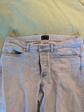 ASKET Light Blue Men's Slim Straight Jeans
